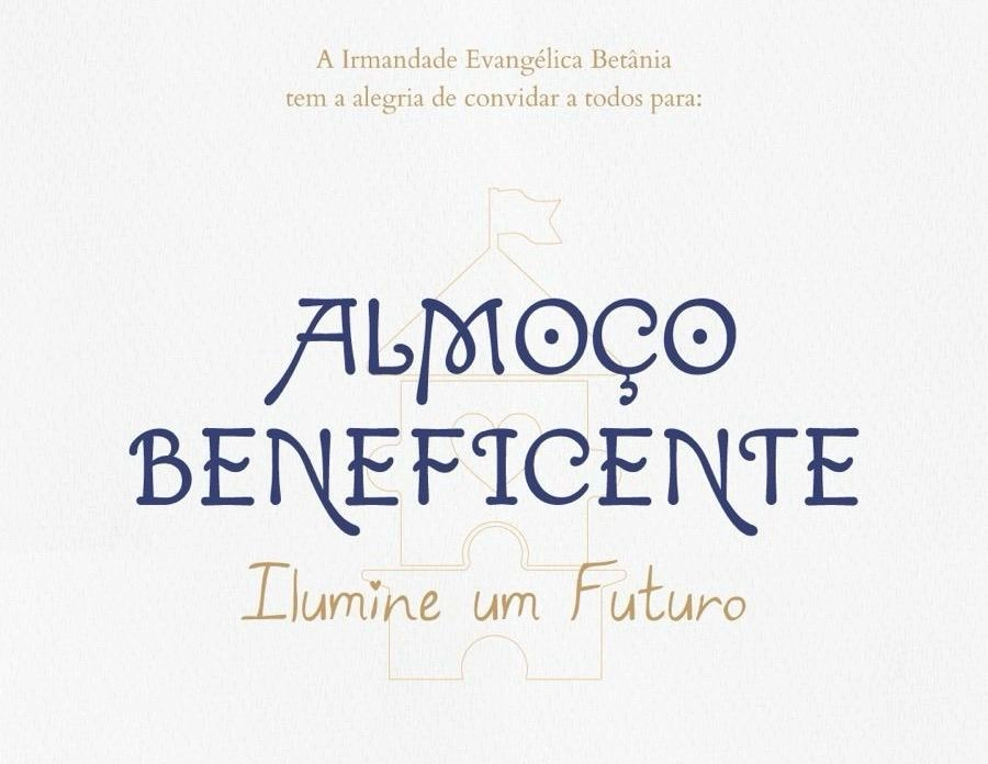 Imagem de destaque - 16 de maio: Irmandade Betânia promove almoço beneficente com sorteios e experiências especiais em Curitiba